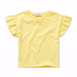 Girls T-shirt ruffle sleeve