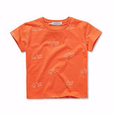 T-shirt ice cream print orange