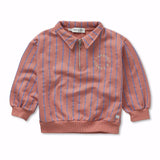 Sweatshirt collar zip