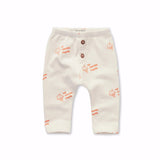 Baby loose pants ice cream print
