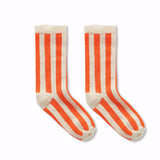 Socks stripe orange