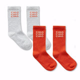 Socks 2-pack red