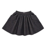 Skirt heart pocket metallic