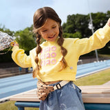 Boxy hooded girls sweatshirt