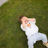 Jersey twill denim pants