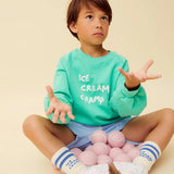 Raglan sweatshirt ice cream champ