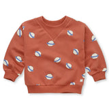 Sudadera con cuello de canalé y estampado de Saturno