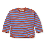 Sweat-shirt à rayures gaufrées