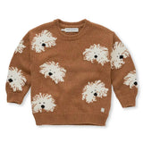 Sweater intarsia dogs