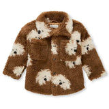Teddy shirt jacket dog print