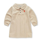 Corduroy dress heart