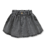 Denim skirt Sproet print