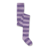 Tights block stripe purple night
