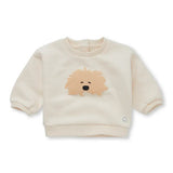 Sweat-shirt bébé moustache chien 