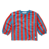 Sweatshirt boxy ls block stripe