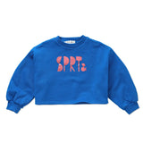 Boxy sweatshirt girls logo