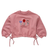 Boxy sweatshirt girls bows