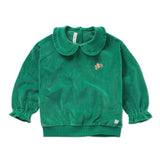 Sweatshirt ruffle collar