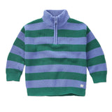 Sweater stripes mock up zip