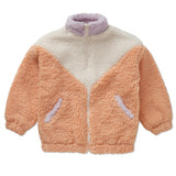 Teddy jacket colourblock