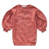 Loose dress tullips print