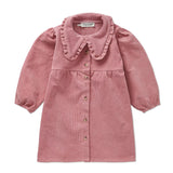 Corduroy dress collar