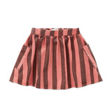 Striped denim skirt