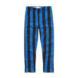 Winter legging painted stripe blue