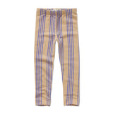 Winter legging purple stripes