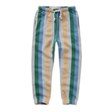 Sweatpants multicolour stripe blue