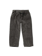 Corduroy pants black washed