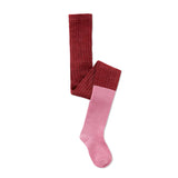 Tights colourblock red
