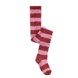 Tights stripes garnet