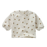 Baby sweatshirt croissant print