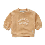 Baby sweatshirt rib sand