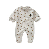 Baby onesie croissant print