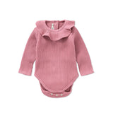 Girls romper ruffle collar