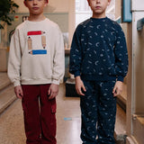 Sweatpants painters brush print