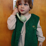 Loose teddy gilet