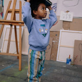 Sweatshirt raglan Self potrait purple