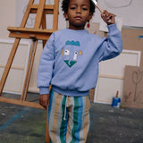 Sweatshirt raglan Self potrait purple