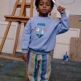 Sweatpants multicolour stripe