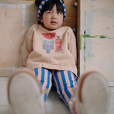 Girls sweatshirt ruffle vanilla