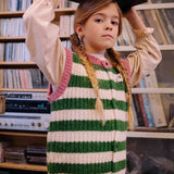 Knitted vest stripes