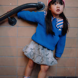 Sweater cable knit blue