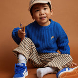 Sweater cable knit blue