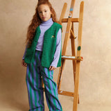 Rib turtle neck purple