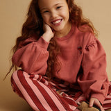 Sweatshirt girls puff sleeves