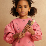 Sweatshirt Club Chaos print pink