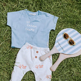 Baby loose pants ice cream print
